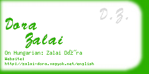 dora zalai business card